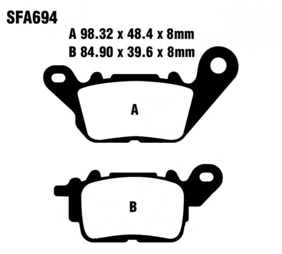 Yamaha Uyumlu Nmax 125-155 Ön Fren Disk Balatası Sfa694 Takım