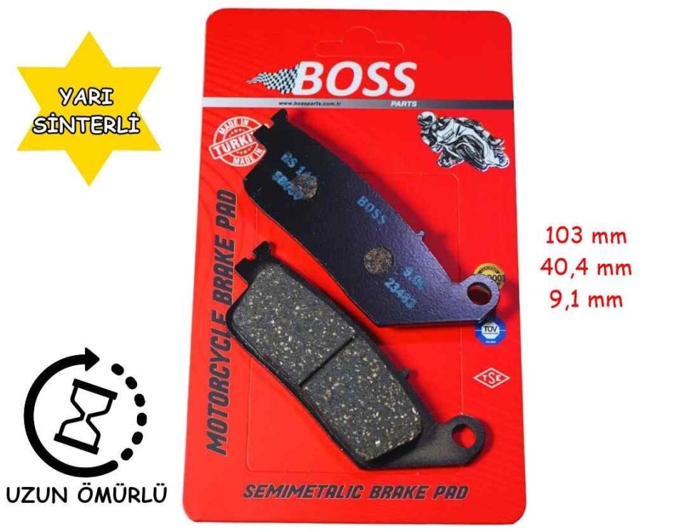 Yamaha Xmax 250 Ön Fren Disk Balatası (2014-....) Boss Fa196
