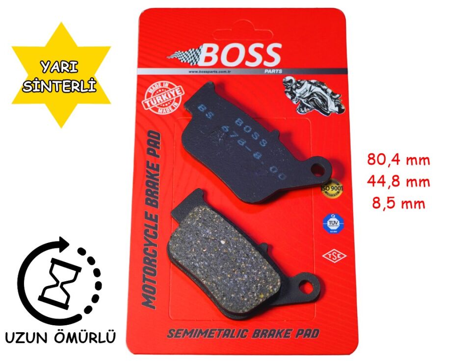 Yamaha Xmax 250 Arka Fren Disk Balatası (2014-16) Boss Fa678