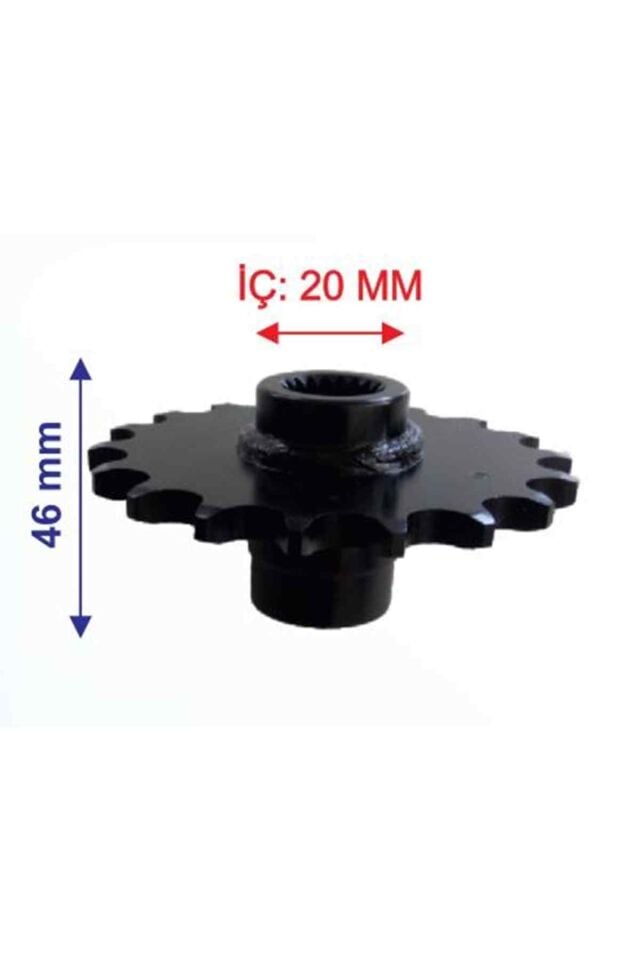 Atv Ön Dişli 520-18T İç 20Xuzunluk 46Xm Öm