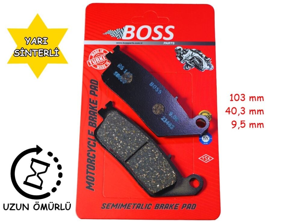 Zontes Ön Fren Disk Balatası Boss Fa142 Z-One 180 S250 Xmax 250 (2014-....) Honda Cbr 250-Cb 650 F