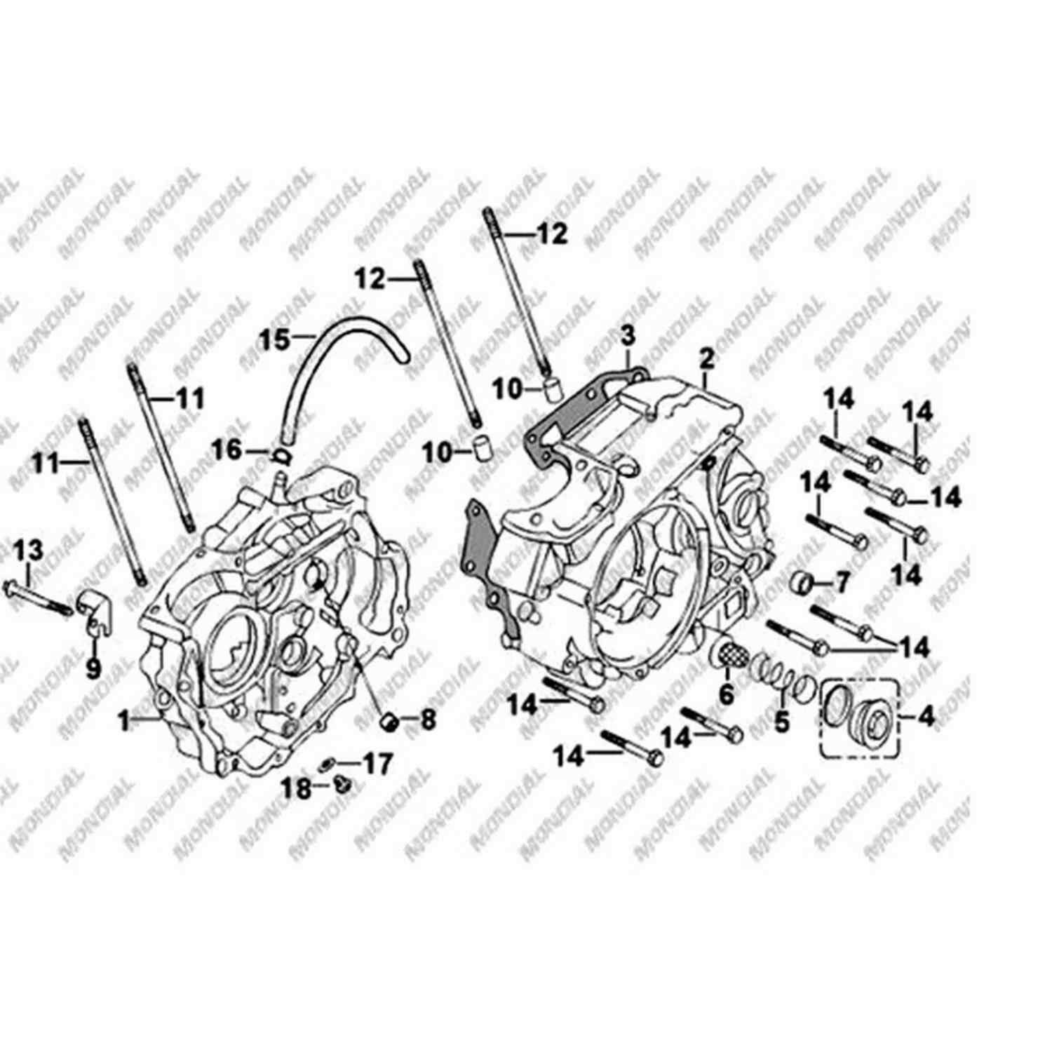 150Ut Krank Kutusu Sol (Karter) Orj