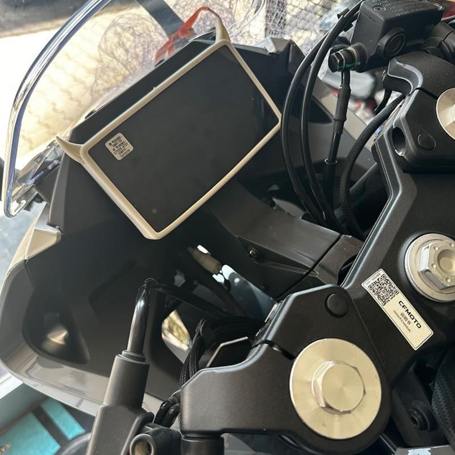 Cf Moto Nk 250 2023 Uyumlu Km Koruyucu Kılıf Beyaz