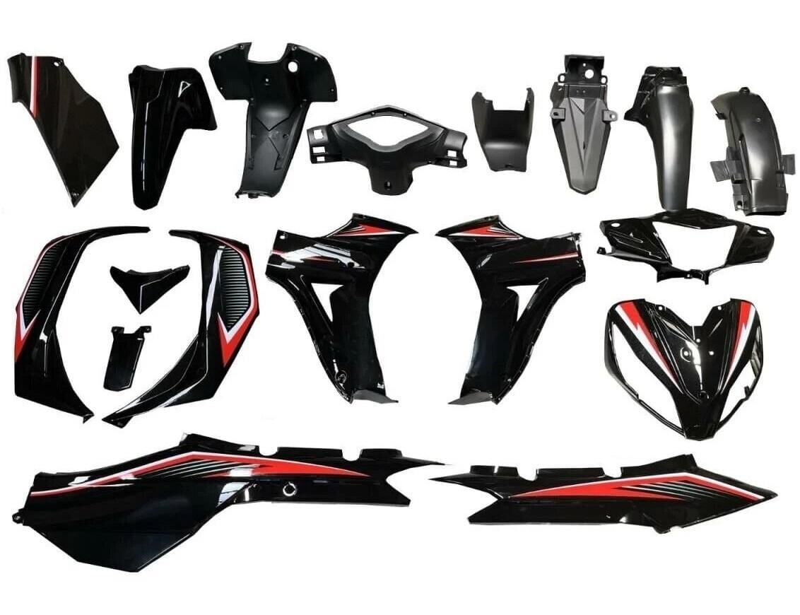 Kuba Cub Ege Kaporta Seti Siyah 19 Parça