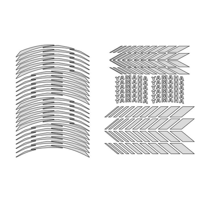 Yamaha Reflektör Beyaz Uyumlu Racing Şerit
