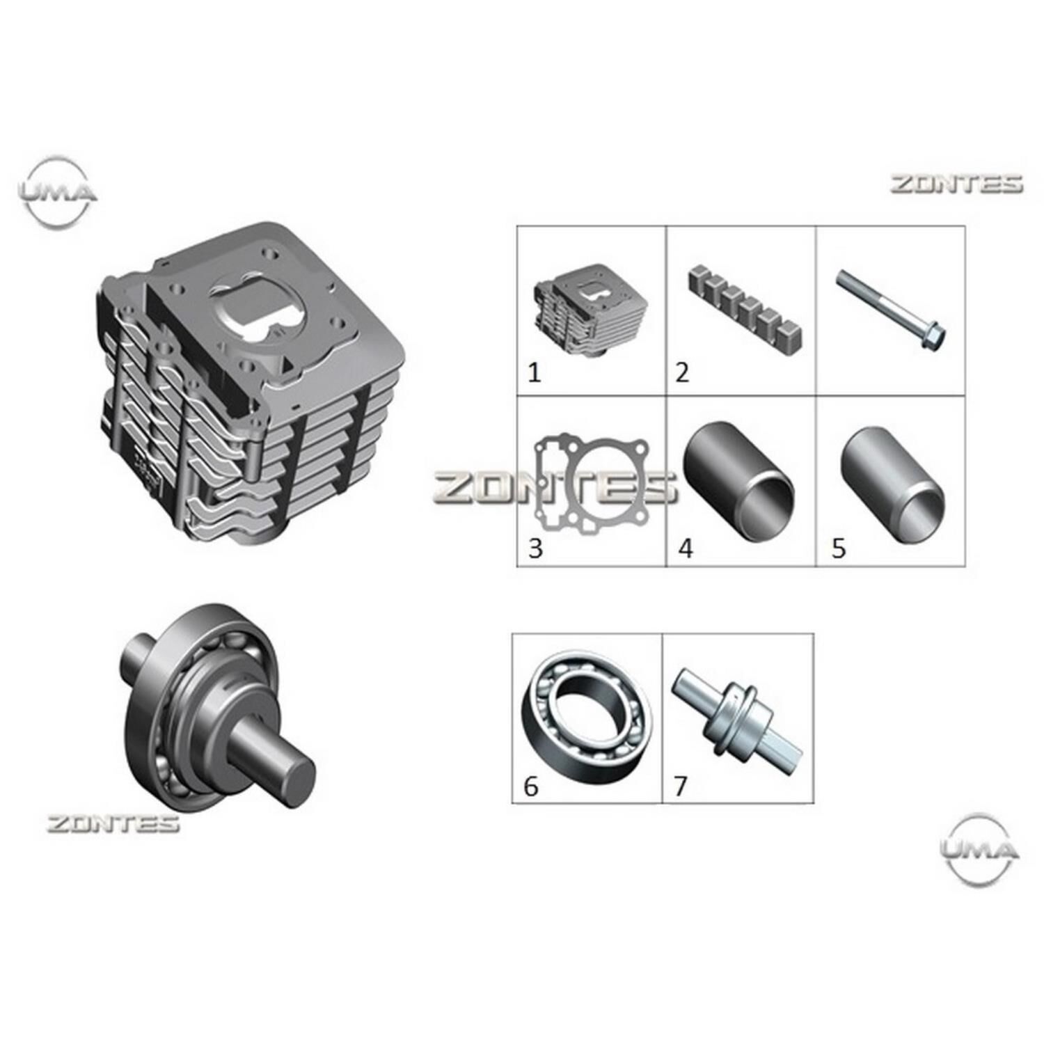 Zontes S250 Sekromeç Rulmanı 61903 17-30-7 Orj