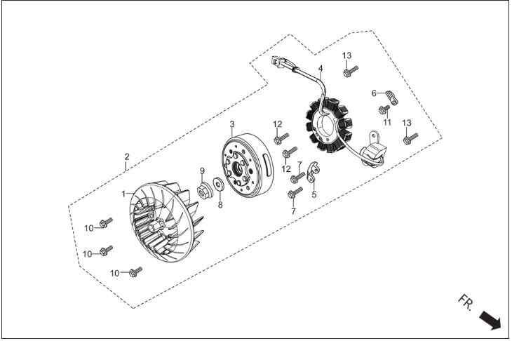 Hero Dash 110 (Euro 5) Stator Orj ResimNo:4