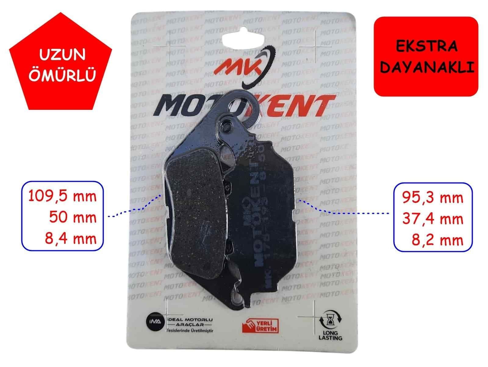 Tvs Jupiter 125-Ntorq Ön Fren Disk Balatası Mtk 175-193