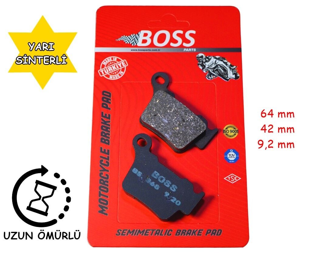 Ktm Arka Fren Disk Balatası Boss Fa368 Exc125-250-350-450-500-530 Husqvarna Te 250-300 Fe 250-350