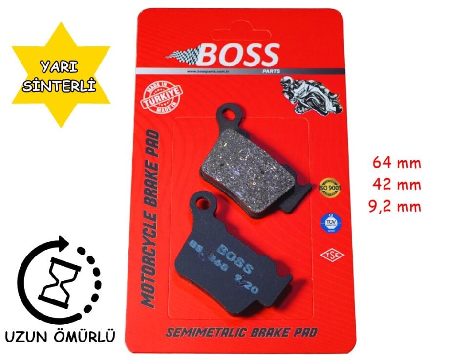 Ktm Arka Fren Disk Balatası Boss Fa368 Exc125-250-350-450-500-530 Husqvarna Te 250-300 Fe 250-350