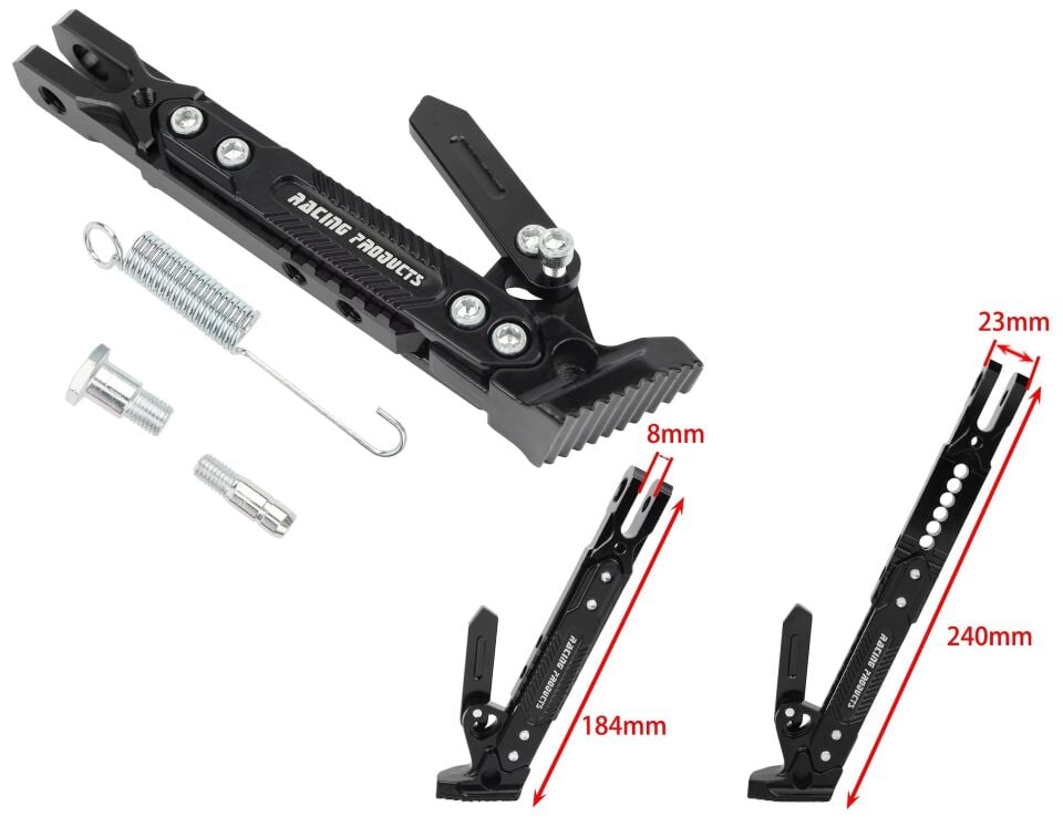 Üniversal Yan Sehpa Set Ayarlı Alüminyum Siyah