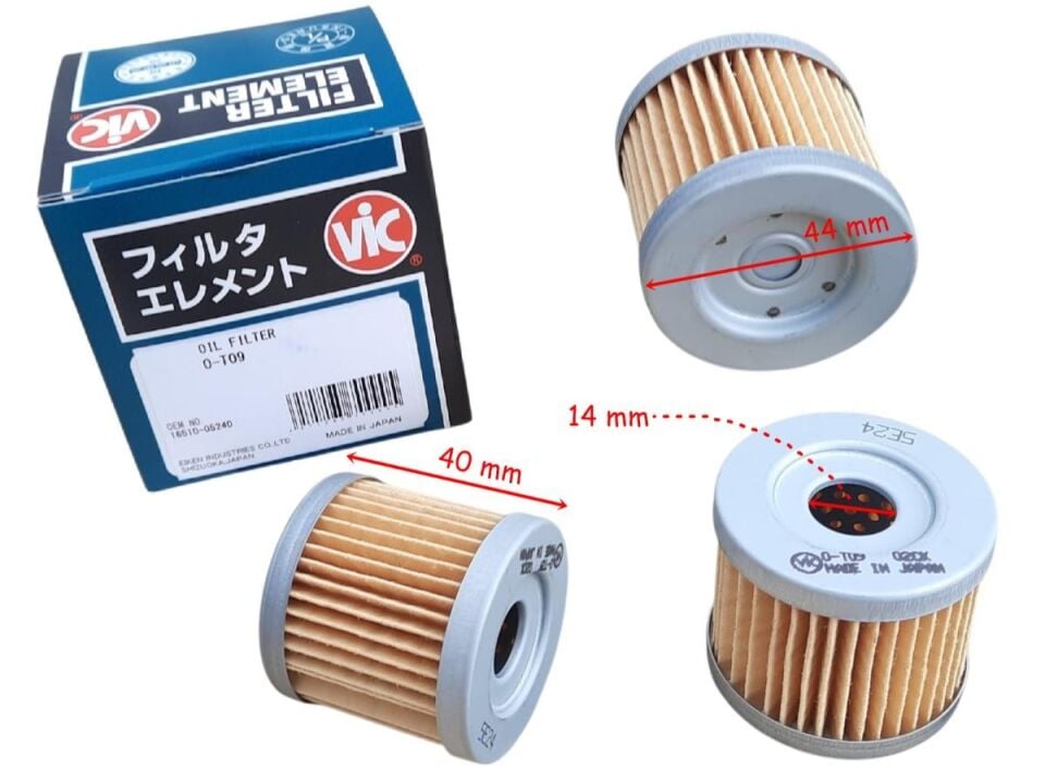 Tvs Apache 150-200 Yağ Filtresi Japon Vic Hf131 44-40-14 Mm