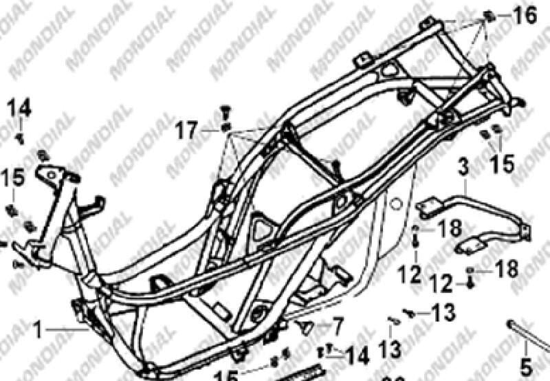 Mondial Şasi Sk 150 Zat Orj.