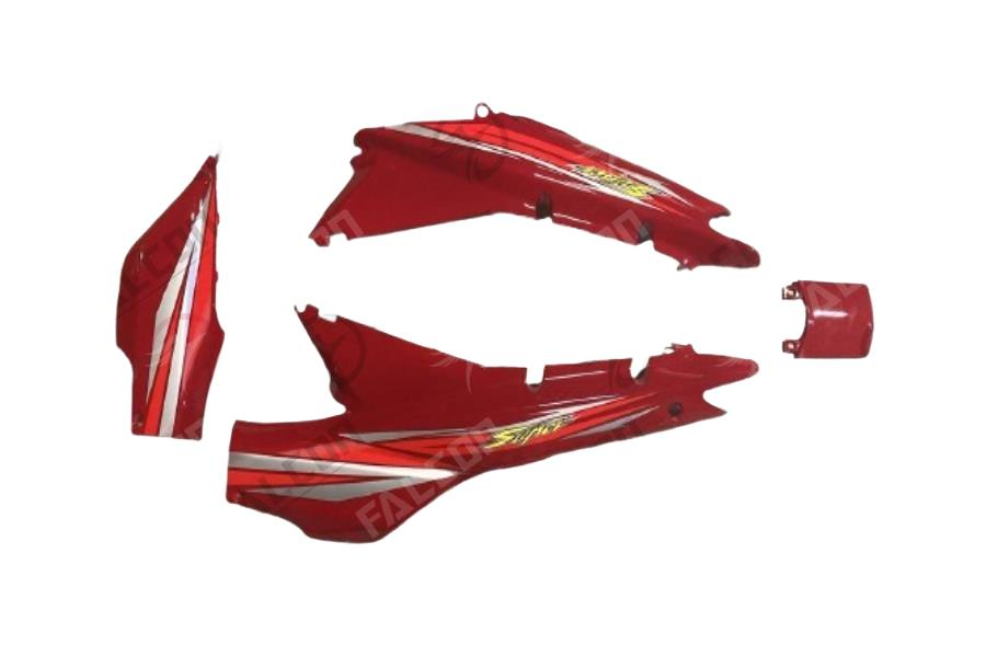 Bisan Lifan Sele Altı Sağ Sol Akü Kapağı Ve Birleştirici Kapak (Kırmızı)