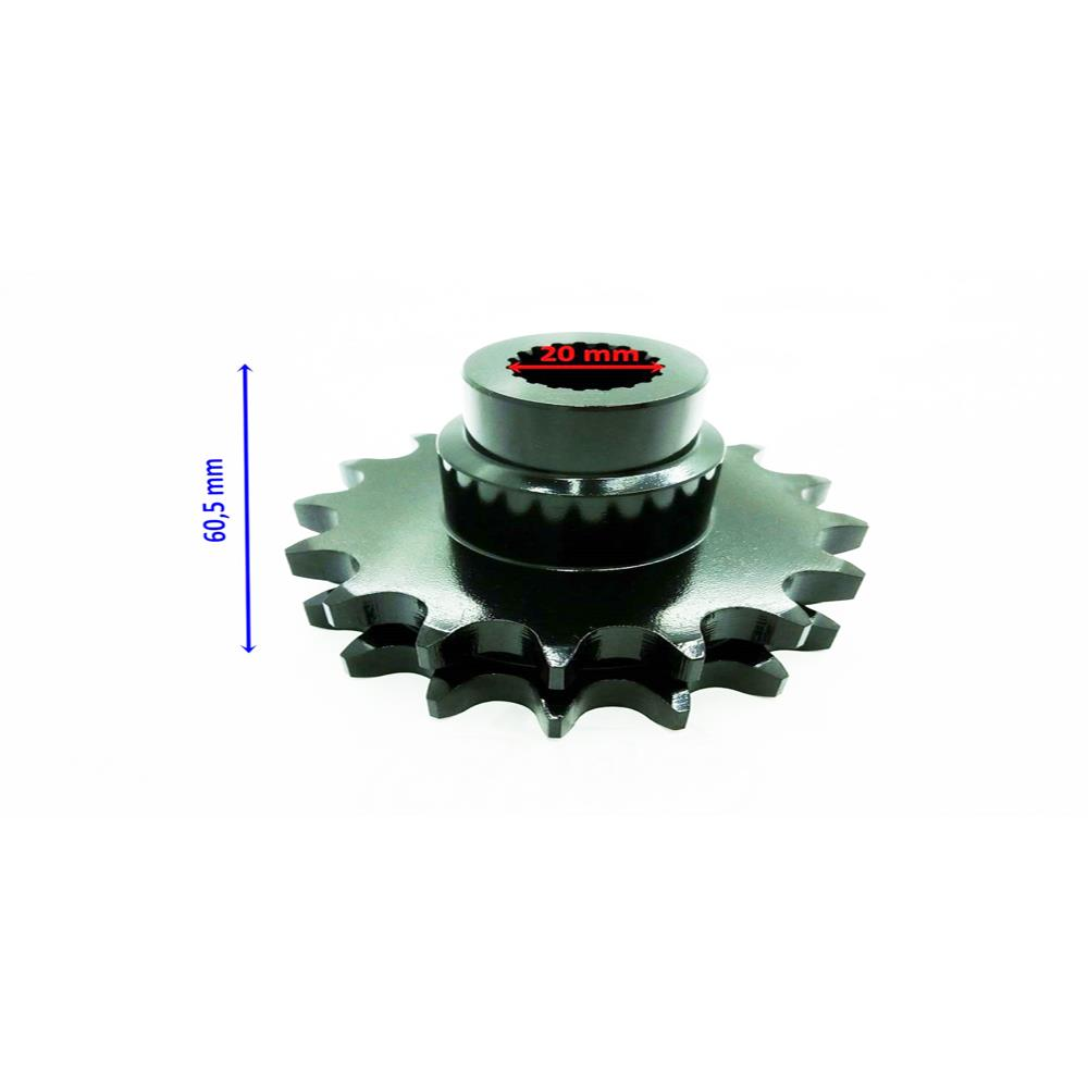 Atv Ön Dişli 530-16T İkiz İç 20Xuzunluk 60Xtm Öm