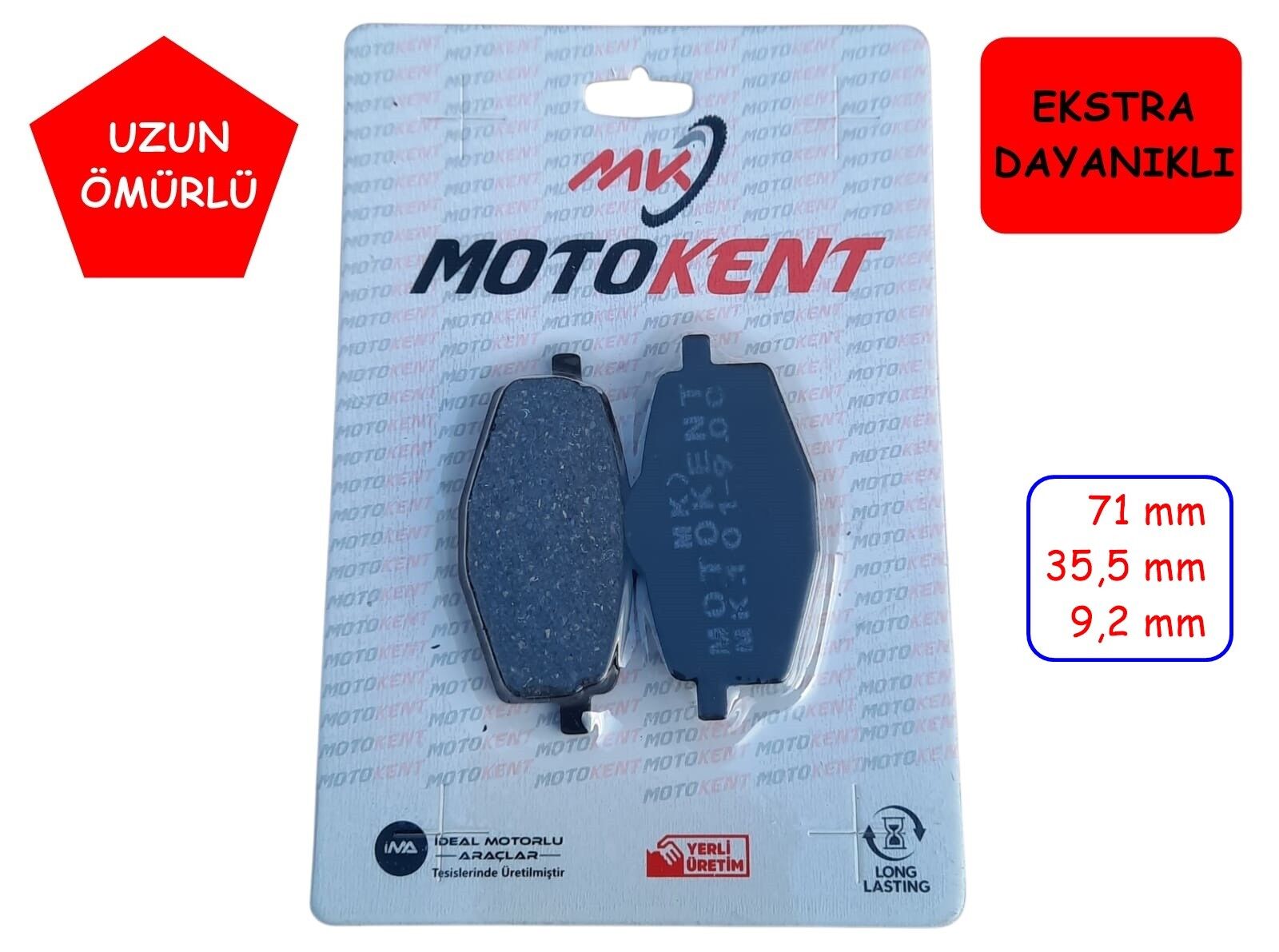 Rks Arka Fren Disk Balatası Mtk Fa101 Freccia 125-150, Vrs 125