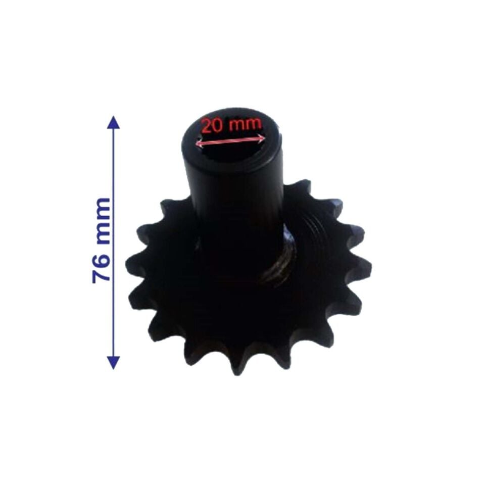 Atv Kanuni Ön Dişli 530-17T İç 20Xuzunluk 75,5Xtm Öm