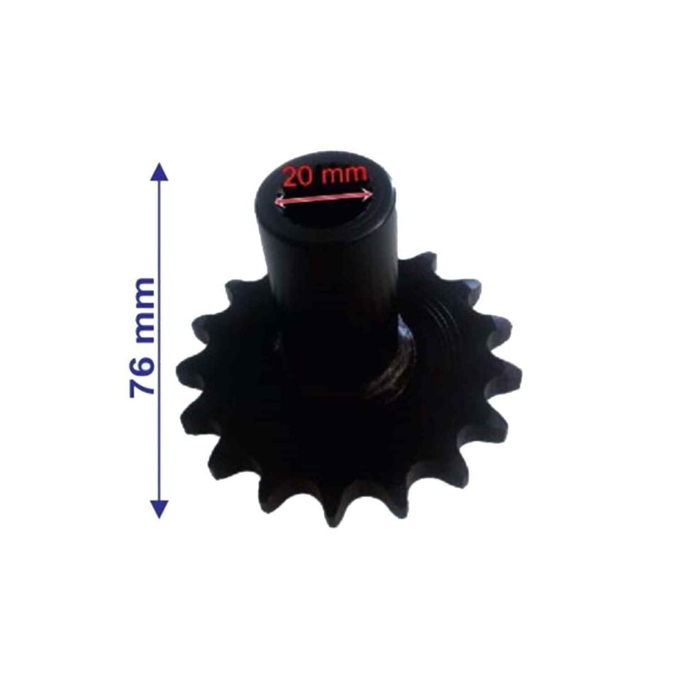 Atv Kanuni Ön Dişli 530-17T İç 20Xuzunluk 75,5Xtm Öm
