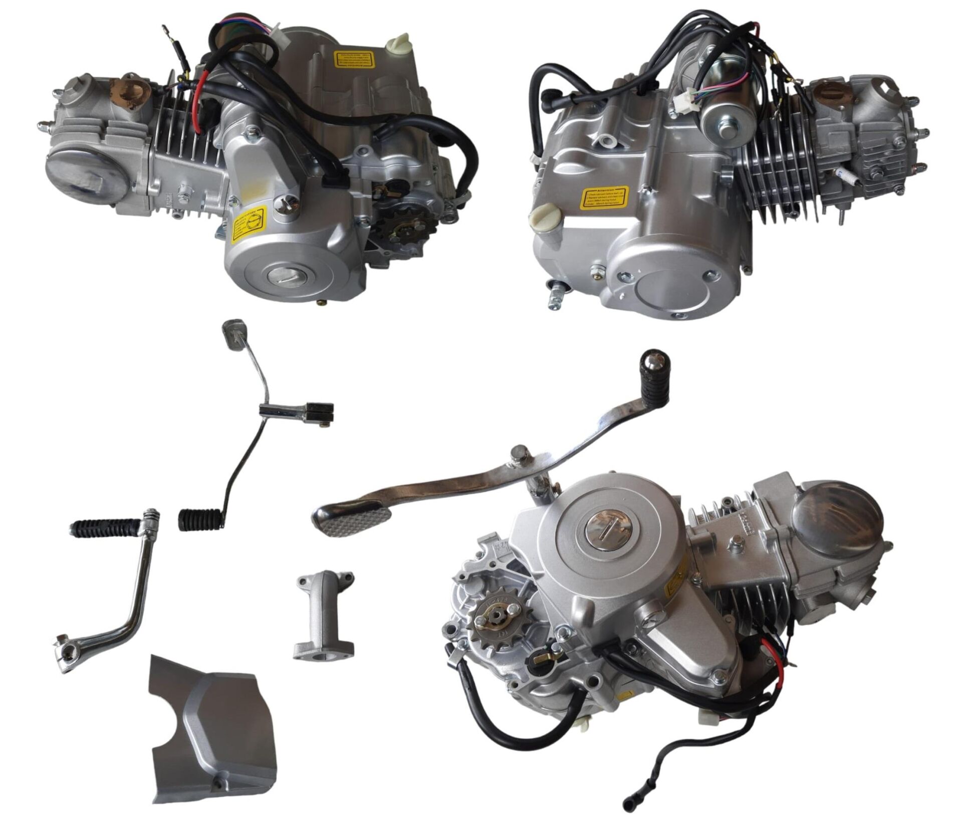 Skm Cub Alt Motor Komple 125 Cc (Ön Dişli Mili 17 Mm)