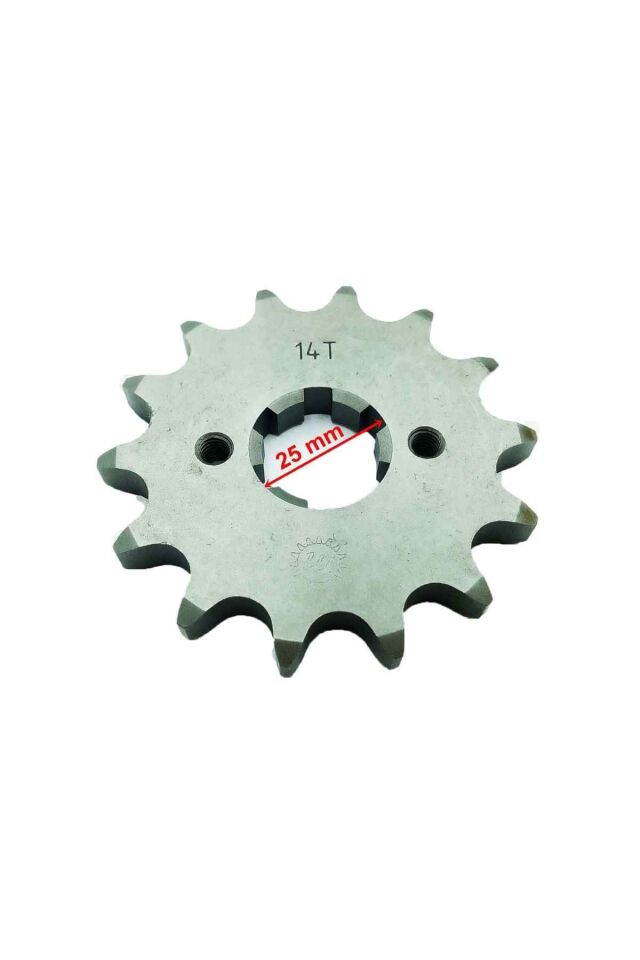 Atv Ön Dişli 530-14T İç 25X2 Delikli Öm