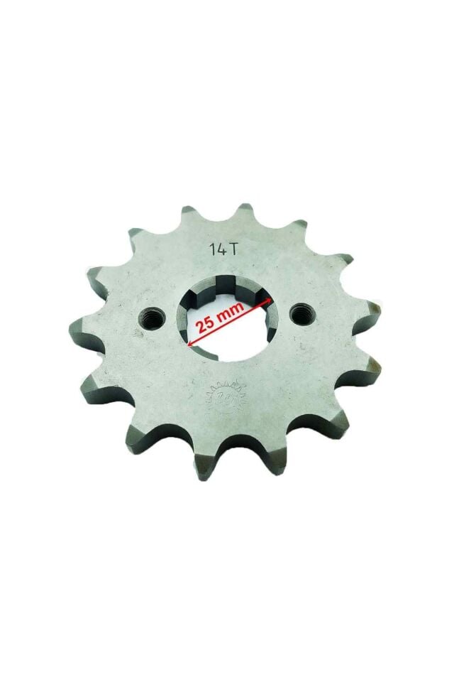 Atv Ön Dişli 530-14T İç 25X2 Delikli Öm