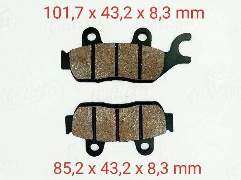 Honda Cb 125 E Uyumlu Ön Fren Disk Balatası