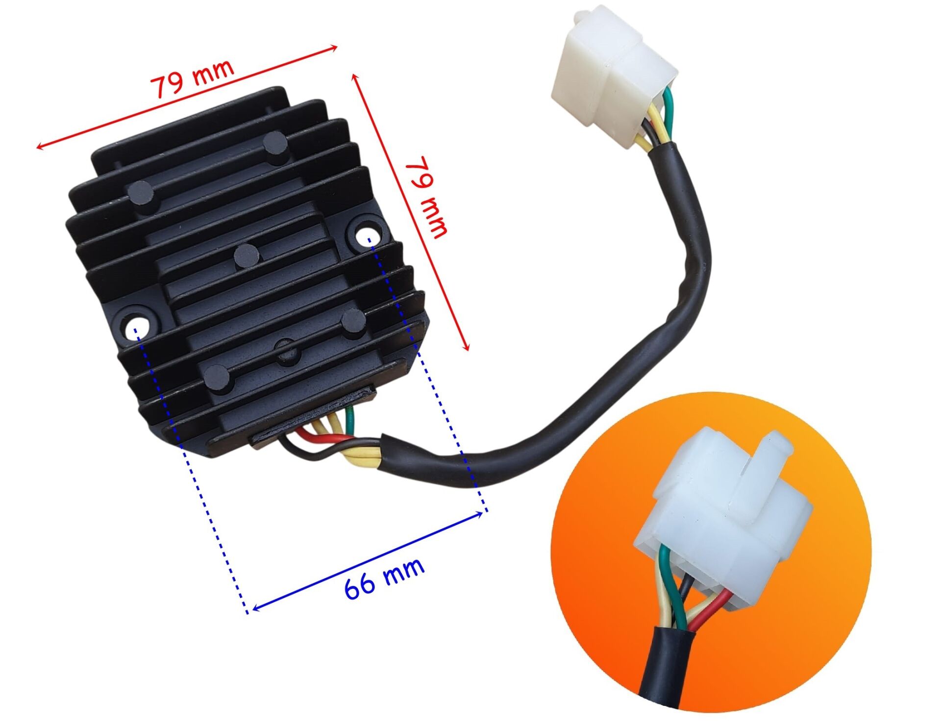 Scooter Regülatör 5 Li Erkek Soket Büyük Kasa