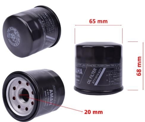 Honda Yağ Filtre Hf204 Forza 250/300/Nc 700/750/Cbr 600