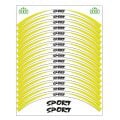 Sarı Beyaz Sport Reflektörlü 1 Set Jant Şeridi