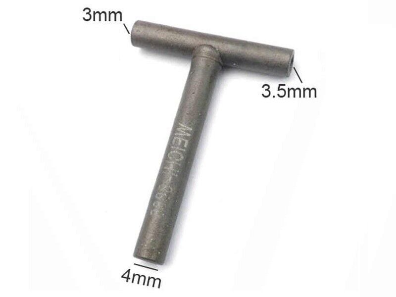 Sibop Ayar Anahtarı T Şeklinde 3-3,5-4 Mm Cub Scooter