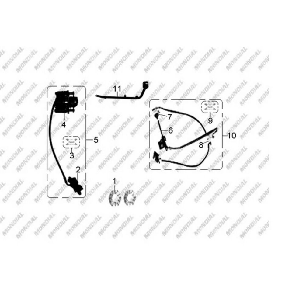 Atv 110 Hector Fren Sistemi Komple (Off Road-2011) Orj