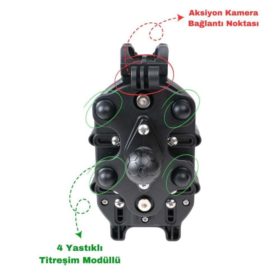 Knmaster Tt-860Wu Kablosuz Şarjlı Tüm Motosikletlere Uyumlu Telefon Tutucu