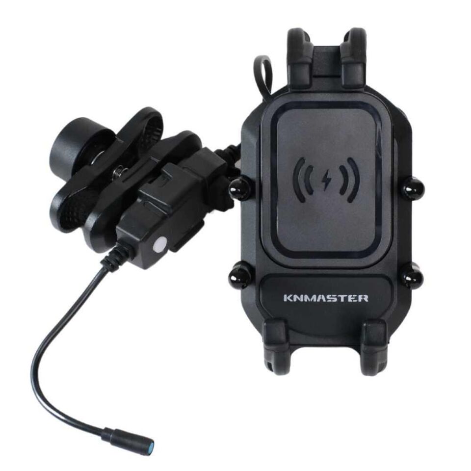 Knmaster Tt-860Wu Kablosuz Şarjlı Tüm Motosikletlere Uyumlu Telefon Tutucu