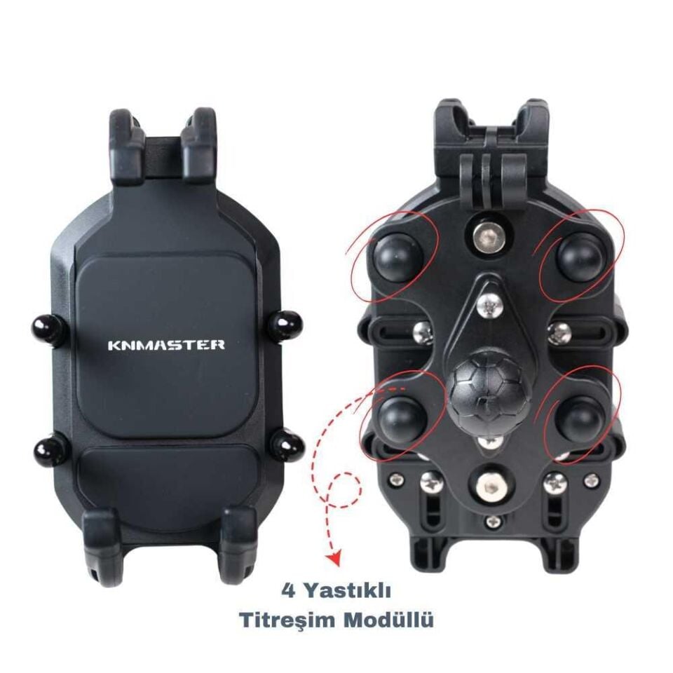 Knmaster Tt-860 Titreşim Engelleyicili Tüm Motosikletlere Uyumlu Telefon Tutucu
