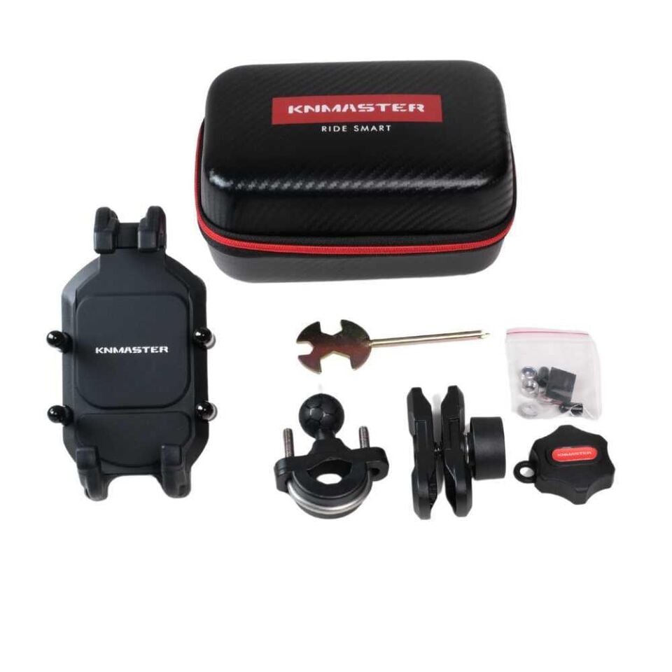 Knmaster Tt-860 Titreşim Engelleyicili Tüm Motosikletlere Uyumlu Telefon Tutucu