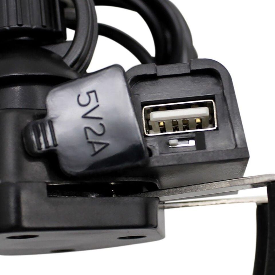Knmaster X Serisi Motosiklet Ayna Ve Gidon Bağlantılı Usb Girişli Telefon Tutacağı