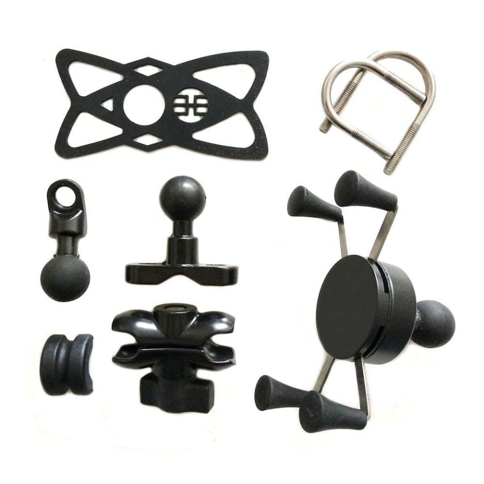 Knmaster X Serisi Motosiklet Ayna Ve Gidon Bağlantılı Telefon Tutacağı