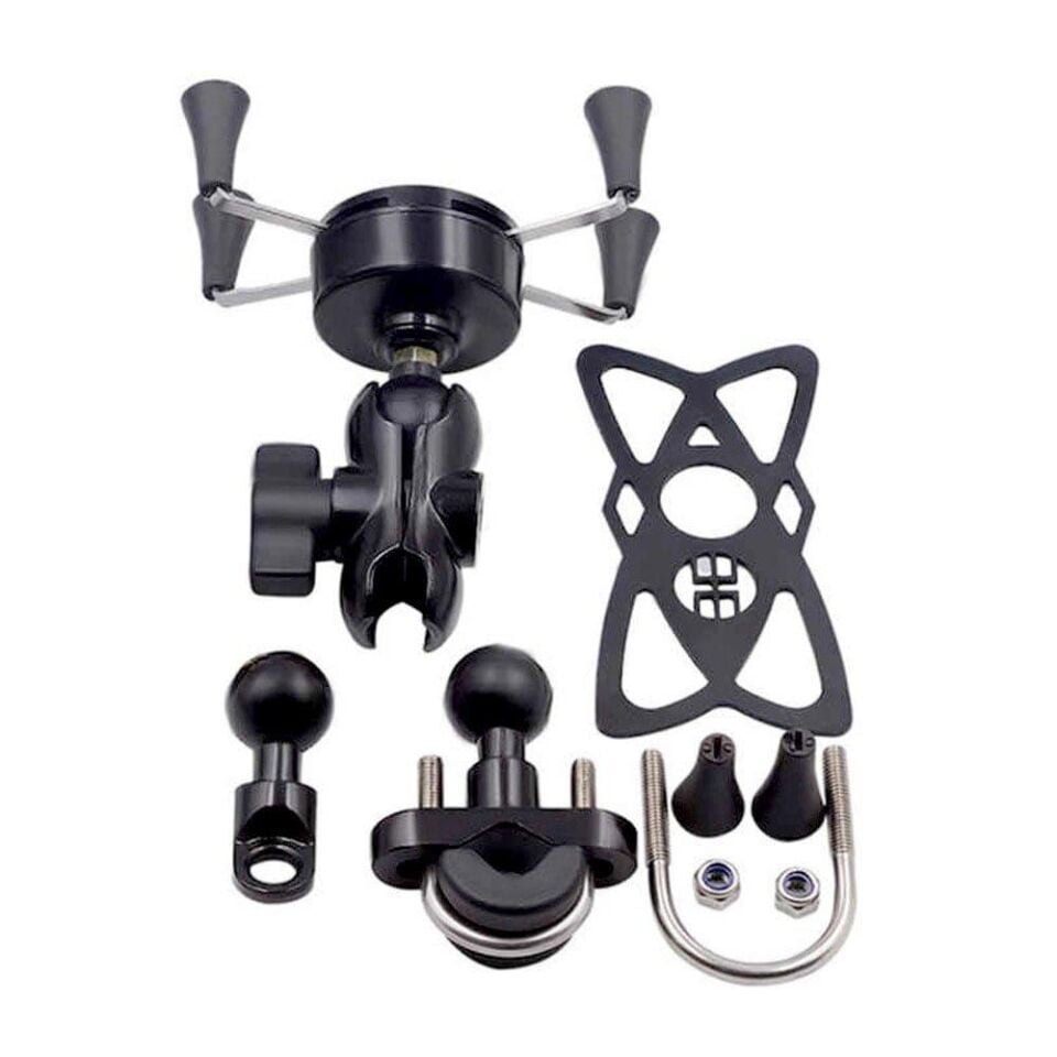 Knmaster X Serisi Motosiklet Ayna Ve Gidon Bağlantılı Telefon Tutacağı