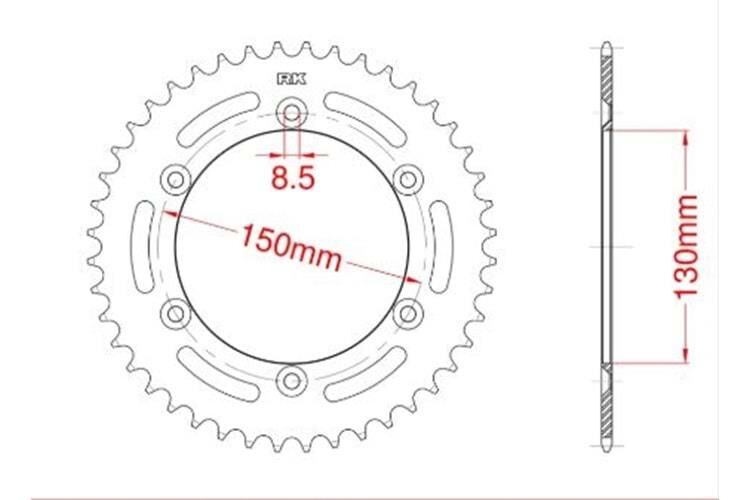 Yamaha Arka Dişli 50t Yz 250 (520) Uyumlu