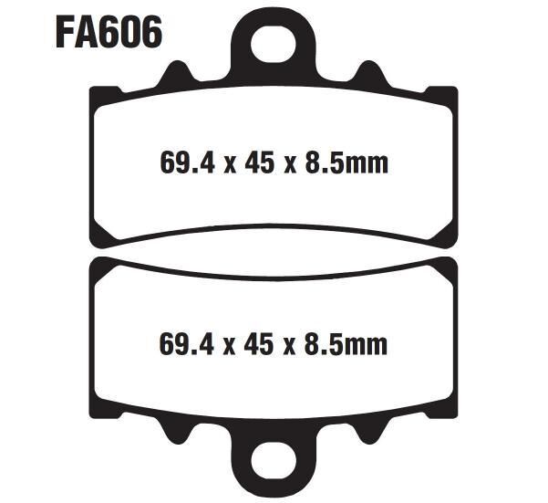 Bajaj Dominar 250-400 Ön Fren Disk Balatası Fa606 İth