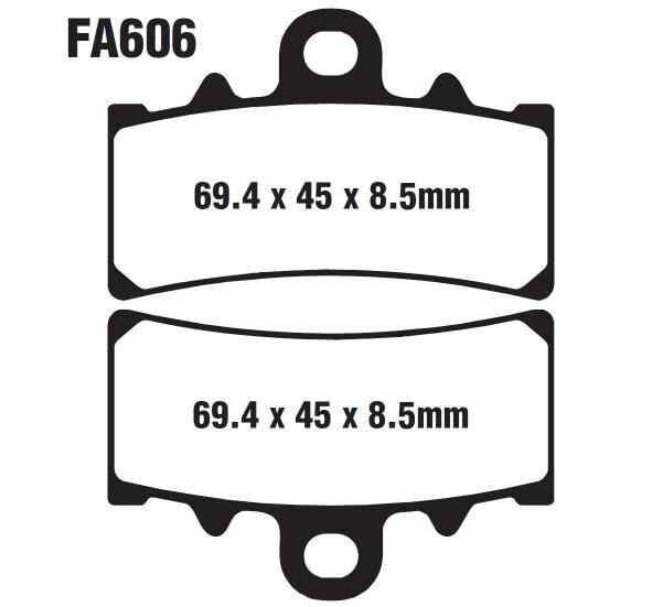 Bajaj Dominar 250-400 Ön Fren Disk Balatası Fa606 İth