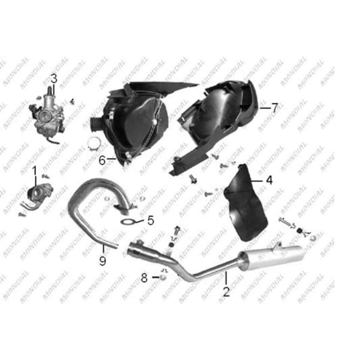X-Treme Enduro 250 Arka Çamurluk İç (2015-....) Orj