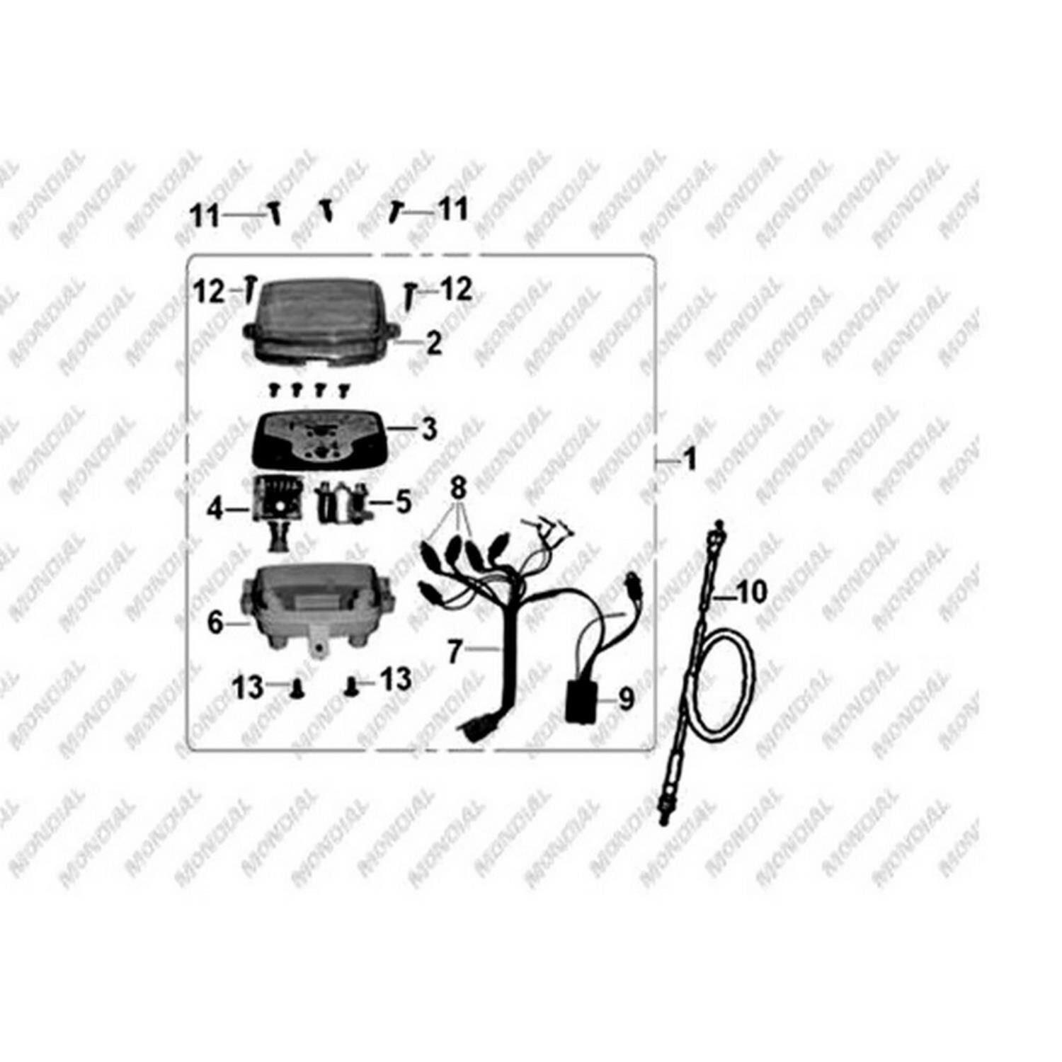 125 Upm Gösterge Camı Orj