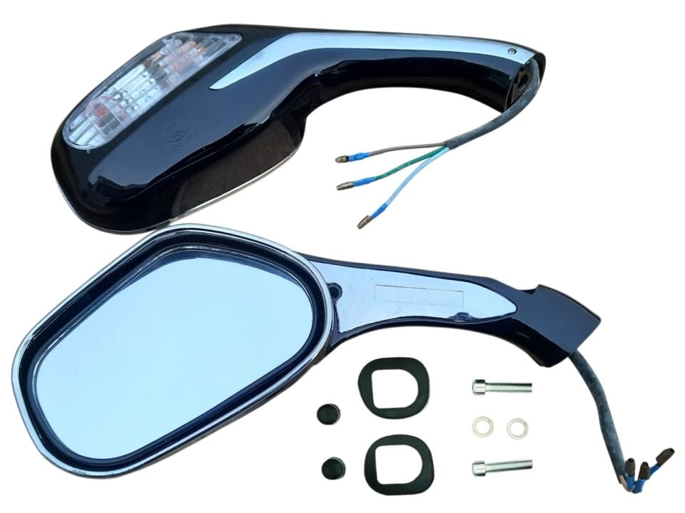 Scooter Ayna Sinyalli Siyah