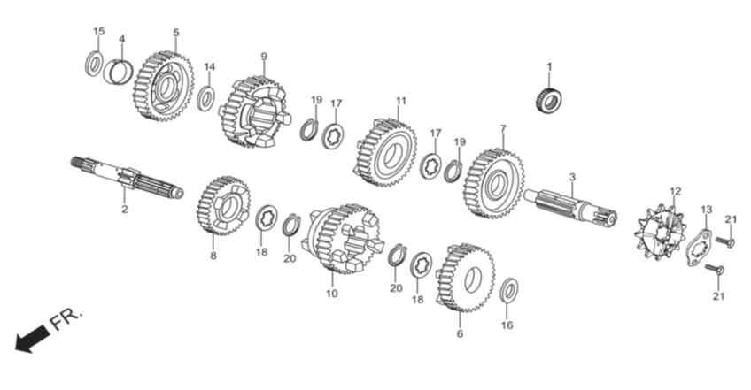 Hero Ignitor125 (Igntr125) Disli 23T Orj ResimNo:10