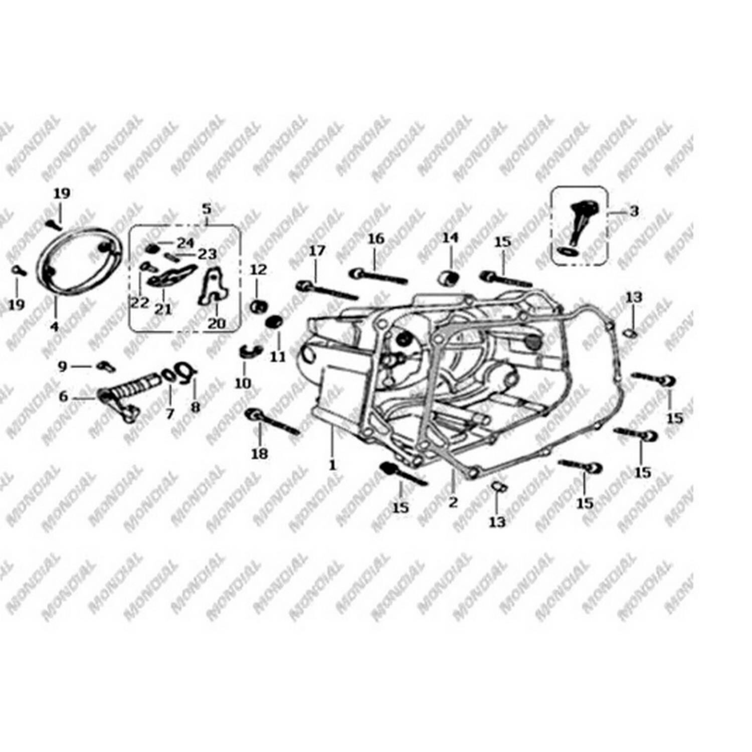 Mondial Uag100 Sağ Dekoratif Kapak Orj