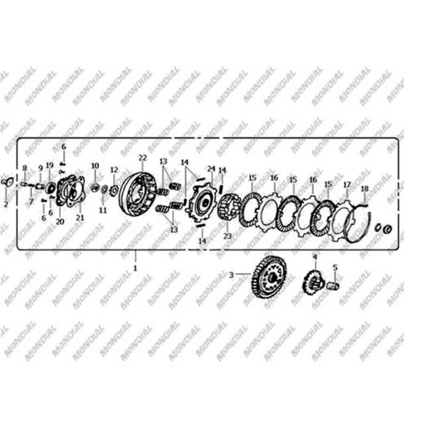 Uag100 Hyena Debriyaj Üst Baskı Yayı Orj