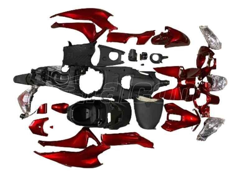 Honda Dio Kaporta Seti Kırmızı Aydınlatma Grubu Dahil (28 Parça Full Set)