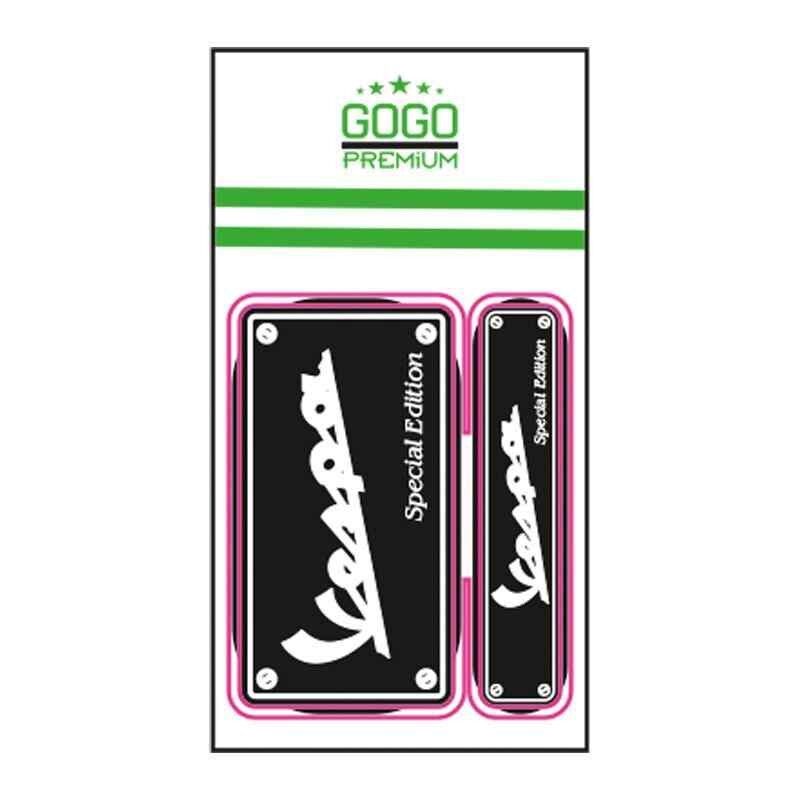 Vespa Wespa Kare 2 Li Sıyah Damla Stıcker