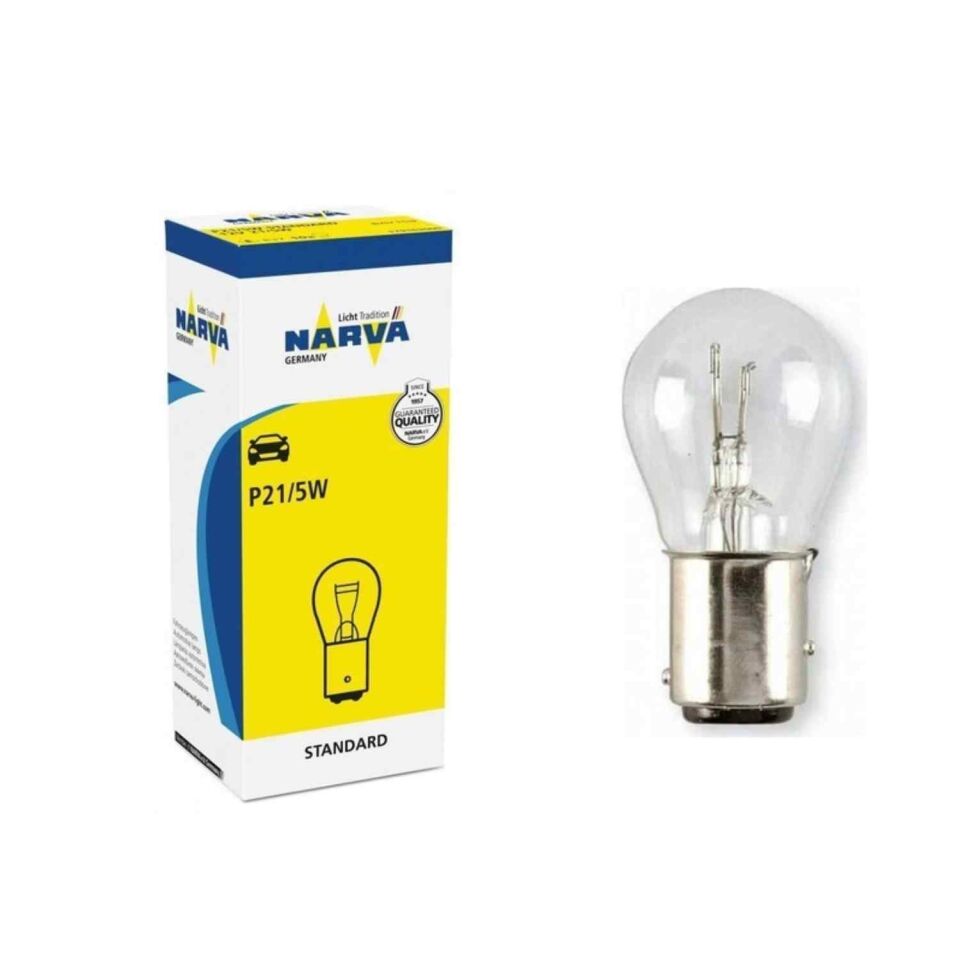 12V 21*5 Çift Duyu Şaşı Tırnak Ampül 1016 Narva Polonya